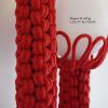 Vibrant Red Duo Lamp | Interwoven wall light & glass shades | Sconces by Light and Fiber. Item composed of steel and glass in mid century modern or contemporary style