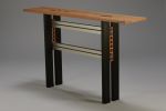 Ebony Squared | Console Table in Tables by Carol Jackson Furniture. Item made of wood with aluminum