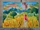 Ancestors | Oil And Acrylic Painting in Paintings by Elena Parau. Item composed of paper in boho or country & farmhouse style