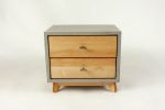 Dwarf2 | Nightstand in Storage by Curly Woods. Item made of oak wood & concrete compatible with mid century modern and industrial style