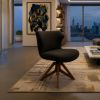 Bruno – Modern Black Armchair, Italian Timeless Design | Chairs by GREYGE. Item made of cotton compatible with minimalism and contemporary style