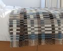 Lambswool Throw Mallard and Orchard | Blanket in Linens & Bedding by Freya Walker Studio. Item composed of wool in contemporary or country & farmhouse style