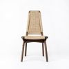 Rian High Back Dining Chair, Hardwood, Woven Danish Cord | Chairs by Semigood Design. Item composed of walnut