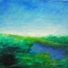 Group of small framed landscape paintings | Oil And Acrylic Painting in Paintings by Victoria Veedell. Item made of synthetic