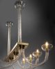 id041 | Chandeliers by Gallo. Item composed of metal & glass