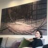 Interactive Waves | Oil And Acrylic Painting in Paintings by Seçil Art Studio London. Item composed of canvas