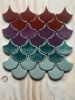 Petite Scallop 3x3 Ceramic Tile | Tiles by Lea Nigel Studios. Item made of ceramic works with boho & contemporary style