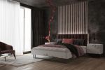 Double bed BreakFree | Beds & Accessories by PANOPTIKUM COLLECTIONS. Item made of cotton