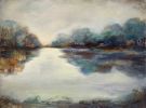 Weekend Waters | Mixed Media by Jessica Whitley Studio. Item made of canvas with synthetic