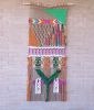 Mixed Fiber Macrame Abstract Wall Art - Celebration | Tapestry in Wall Hangings by The Good Vibe Effect. Item made of wood with cotton works with boho & contemporary style