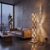 Prastambh Sculptural Clay Floor Lamp | Lamps by Naaya Studio. Item composed of wood and stoneware in minimalism or contemporary style