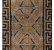 18th Century Chinese Rug In Beige Brown Geometric Pattern | Area Rug in Rugs by Rug and Kilim