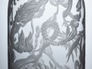 Floral engraved vase | Vases & Vessels by Eliška Monsportová. Item composed of glass