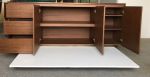 Barcelona Buffet Walnut | Buffet Table in Tables by Greg Sheres. Item composed of walnut and bronze
