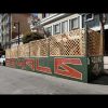 ROYALE PARKLET | Murals by D Young V | The Royale in San Francisco. Item composed of synthetic