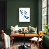 Spring Madrone III (30 x 22" cyanotype painting on paper) | Watercolor Painting in Paintings by Christine So. Item made of paper works with boho & country & farmhouse style