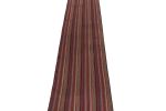 Handwoven Vintage Turkish Jajim Kilim runner in Red | Area Rug in Rugs by Rug and Kilim
