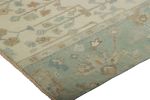 Rug & Kilim’s Oushak Rug in Blue and Cream with Floral | Area Rug in Rugs by Rug and Kilim