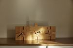 Puzz Clock | Decorative Objects by Asor Adudu aka Ace. Item composed of bamboo in art deco style