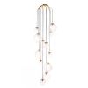 JT109 Celestial Chandelier | Chandeliers by alanmizrahilighting | New York in New York. Item composed of metal and glass