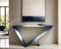 Time/Space Portal Console Ombre 1 - Glass Mosaic Tile | Console Table in Tables by Neal Aronowitz. Item composed of glass