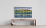 KATAHDIN Mountain Art, Hand dyed Textile Wall Hanging | Tapestry in Wall Hangings by Wallflowers Hanging Art. Item composed of wool & fiber compatible with boho and contemporary style