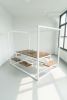 White 6-Seater SwingTable Walnut | Picnic Table in Tables by SwingTables. Item made of walnut with steel