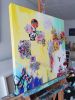 Amazing days III - Original mixed media painting | Paintings by Xiaoyang Galas. Item made of canvas compatible with contemporary and asian style