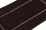 Rug & Kilim’s Baluch Runner Rug with Black, Burgundy | Area Rug in Rugs by Rug and Kilim