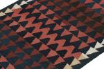 Vintage Kurdish Persian Kilim with Blue and Red Geometric | Area Rug in Rugs by Rug and Kilim