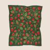 Strawberry Throw Blanket | Linens & Bedding by Superstitchous. Item made of fiber works with contemporary & eclectic & maximalism style