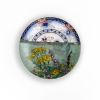 "Meadow Flowers in Brown Vase" - Wall Art | Wall Sculpture in Wall Hangings by Studio DeSimoneWayland. Item made of ceramic works with boho & contemporary style