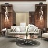 ICICLE Artisanal Hand-Blown Glass Chandelier, 9 LED Pendants | Pendants by Galilee Lighting. Item composed of metal & glass compatible with modern style