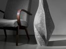 Gray Stone Tall Floor Vase - Skew Series in Bio Concrete | Sculptures by Donatas Žukauskas. Item composed of cement & paper compatible with minimalism and mid century modern style