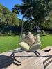 Studio Stirling Nest Egg With Gooseneck Stand in Cape Town | Swing Chair in Chairs by Studio Stirling. Item made of fabric & metal