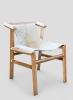 Chair 1901 - Hairy | Dining Chair in Chairs by Espina Corona. Item made of wood with leather works with minimalism & contemporary style