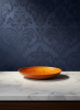 Large Pear Wood Low Bowl | Hand-Turned Artisan Solitaire | Decorative Bowl in Decorative Objects by Holzkunst Samuel Meisinger. Item made of wood works with minimalism & contemporary style