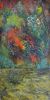 Circles On Field | Oil And Acrylic Painting in Paintings by Barry Namm Art. Item composed of wood and synthetic
