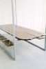 Grey 6-Seater SwingTable Walnut Live-Edge Slab | Picnic Table in Tables by SwingTables. Item composed of walnut & steel