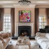 Colorful Abstract Painting | Mixed Media by Leanne Pitman. Item composed of canvas in contemporary or eclectic & maximalism style