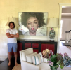 AMALIA | Oil And Acrylic Painting in Paintings by Roldan Lauzan Studio. Item made of canvas with synthetic