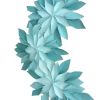 Cerulean Flora | Wall Sculpture in Wall Hangings by Sienna Martz. Item made of wood with cotton works with contemporary style