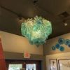 Blue Persian Rondel Chandelier | Chandeliers by Rick Strini. Item made of steel & glass