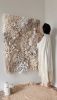 Commission Coral Textile Wall Sculpture Large Fiber Art | Tapestry in Wall Hangings by Anna Baranova Art. Item made of cotton with fiber works with contemporary & modern style