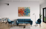 Back to It | Oil And Acrylic Painting in Paintings by Shiri Phillips Designs. Item made of canvas works with boho & contemporary style