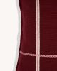 Rayas Stripe Zinacantán Cushion (BURGUNDY) | Pillows by Routes Interiors. Item composed of cotton in boho or eclectic & maximalism style