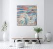 "Listening" | Oil And Acrylic Painting in Paintings by Shirly Maimom Art. Item composed of canvas and synthetic