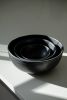 Handmade Stoneware Black Matte Salad Serving Bowl | Serveware by Creating Comfort Lab. Item composed of stoneware