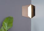 HEX Mirror (Silver) | Decorative Objects by Hyfen by HCWD Studio. Item composed of steel