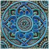 Tiled architectural feature garden (1 tile) | Tiles by GVEGA. Item composed of marble in boho or mediterranean style